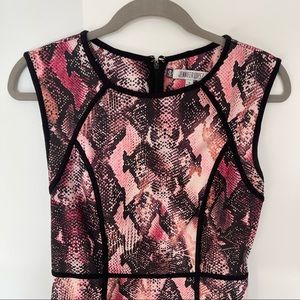 Jennifer Lopez - Pink Snakeskin Print Dress - Size 4